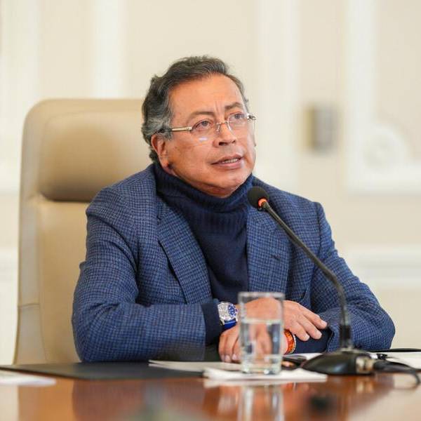 El presidente Gustavo Petro en el Consejo de Ministros. FOTO: COLPRENSA