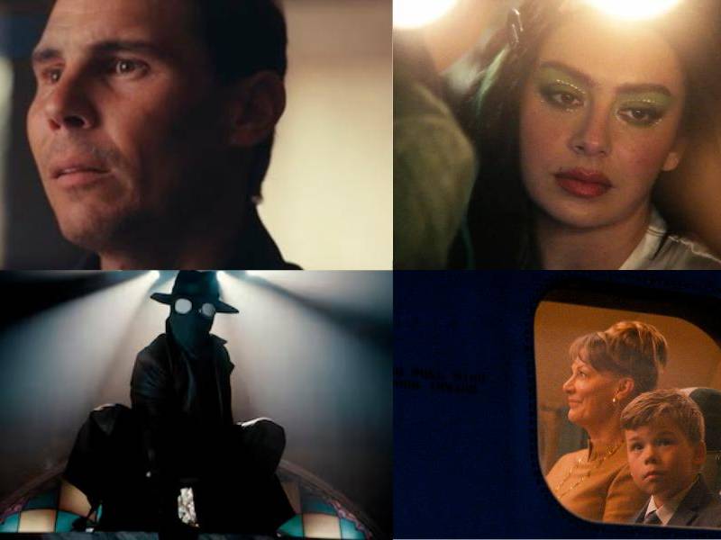 Rafa, The Moment, Spider-Noir y Propeller one-way night coach son algunas de las series y películas que se estrenarán en plataformas en mayo de 2026. FOTO: Netflix, A24, Sony y Apple TV.