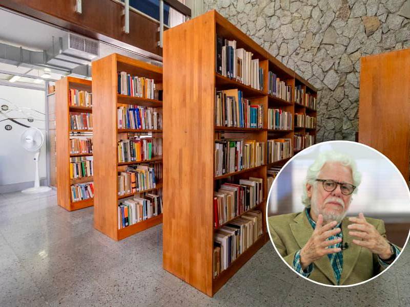 Desde 2015, la biblioteca central de la UdeA lleva el nombre de Carlos Gaviria Díaz. FOTO Cortesía Dirección de Comunicaciones UdeA / Andrea Vargas