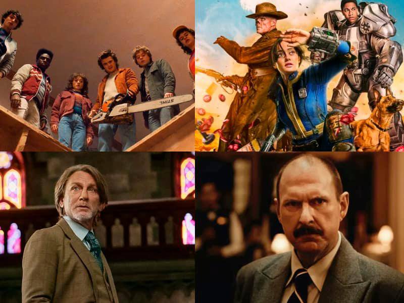 Stranger Things, Fallout, Knives Out y Estado de fuga 1986 son algunas de las series que llegarán a plataformas. FOTO: Netflix y Prime Video