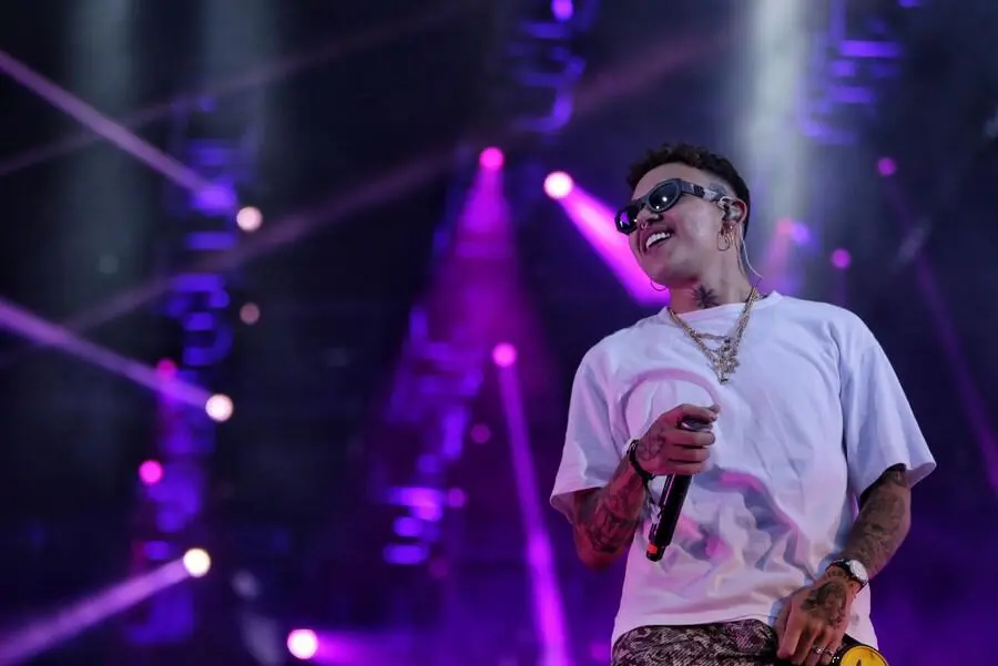 Beéle, cantante Barranquilla, se presenta en el Movistar Arena. FOTO: Colprensa.