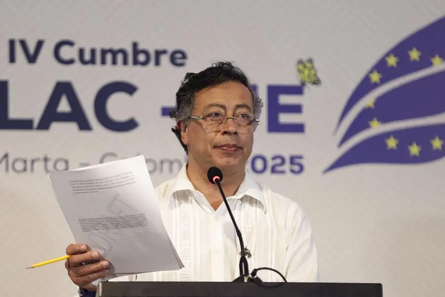 El presidente Gustavo Petro en la cumbre de la Celac. FOTO: COLPRENSA