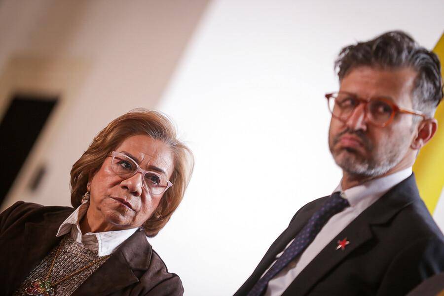 La canciller Rosa Yolanda Villavicencio y el viceministro de Asuntos Multilaterales, Mauricio Jaramillo Jassir. Foto: Colprensa. 
