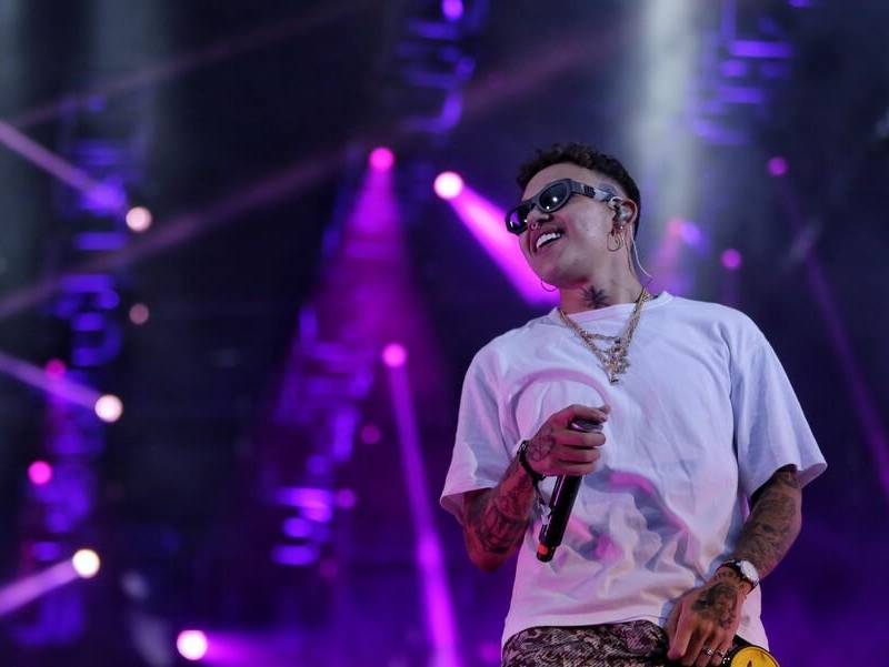 Beéle, cantante Barranquilla, se presenta en el Movistar Arena. FOTO: Colprensa.