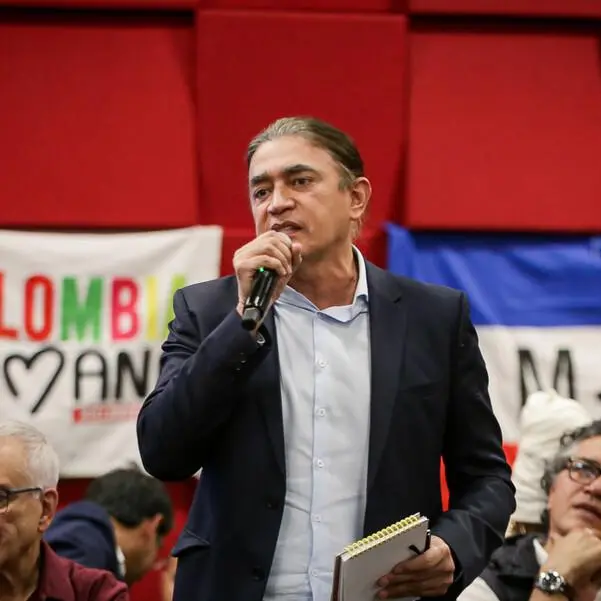 Gustavo Bolívar en la Convención Nacional del Pacto Histórico. FOTO: COLPRENSA
