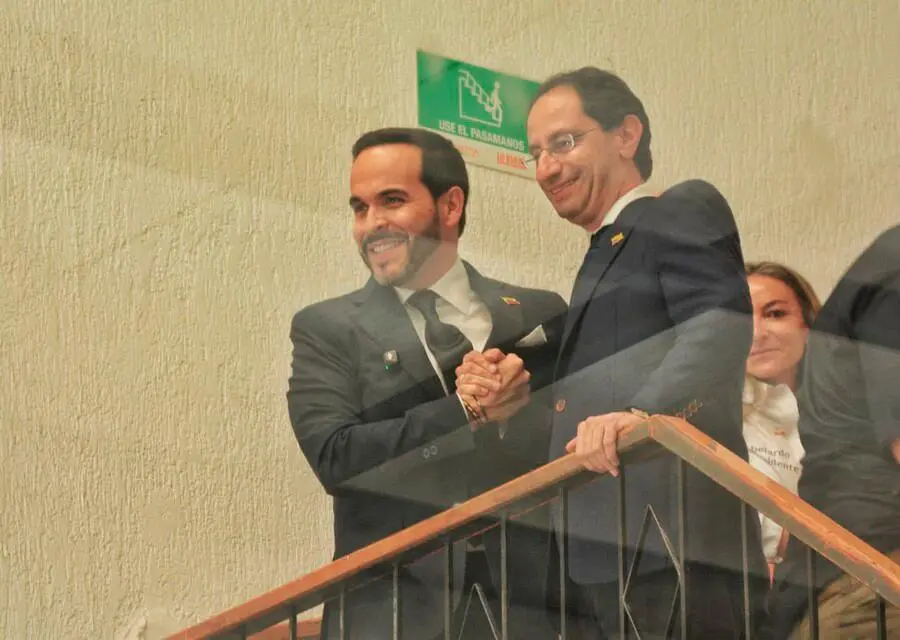 El presidente y vicepresidente electo de Colombia, Abelardo de la Espriella y José Manuel Restrepo. FOTO COLPRENSA