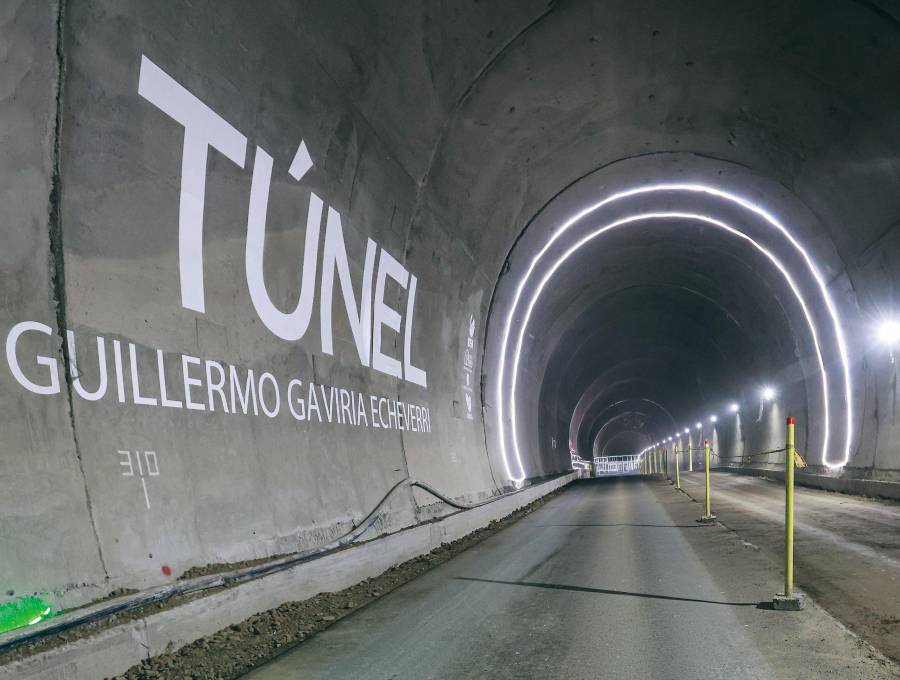 El Túnel del Toyo conectará a Medellín con Urabá. Tiene avances del 100% en el tramo 1 y del 74% en el tramo 2. Este último quedó en manos de la Gobernación y la Alcaldía de Medellín en 2024. FOTO: Manuel Saldarriaga