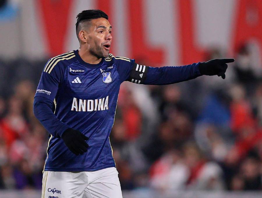 El último club en el que Falcao jugó fue Millonarios. FOTO AFP