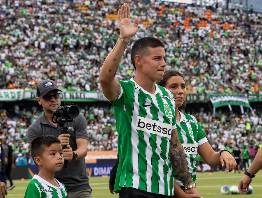 James Rodríguez firmó con Atlético Nacional en el segundo semestre del 2026. Foto: Camilo Suárez