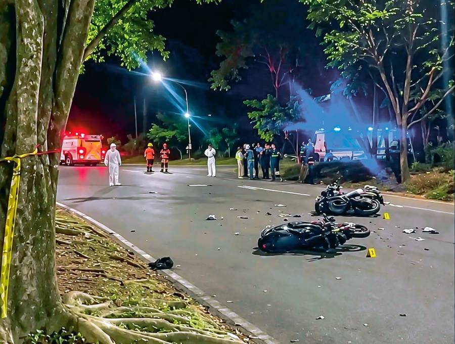 En una colisión de dos motos en el barrio Santa Mónica, de Medellín, ocurrió la muerte de Andrés Felipe Sepúlveda Jaramillo, de 27 años. <span class="mln_uppercase_mln">FOTO</span> <b><span class="mln_uppercase_mln">CORTESÍA</span></b>