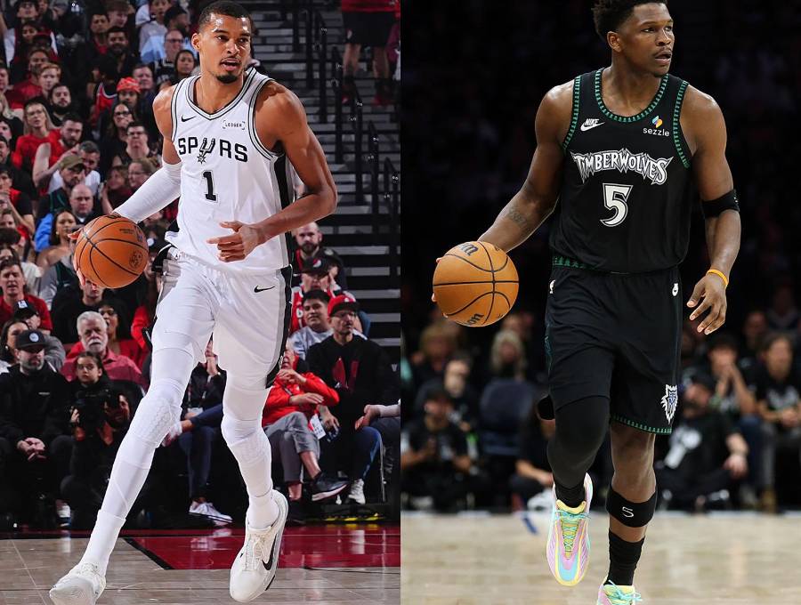 Victor Wembanyama cursa sus primeros Playoffs en la NBA, mientras que Anthony Edwards ya clasificó con los Timberwolves a esta instancia en las últimas tres temporadas. FOTO: <b>GETTY</b>