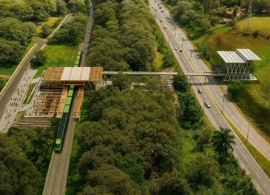 El proyecto del Tren Multipropósito podría beneficiar directamente a cerca de 56 municipios de Antioquia. FOTO: Cortesía Ferrocarril de Antioquia