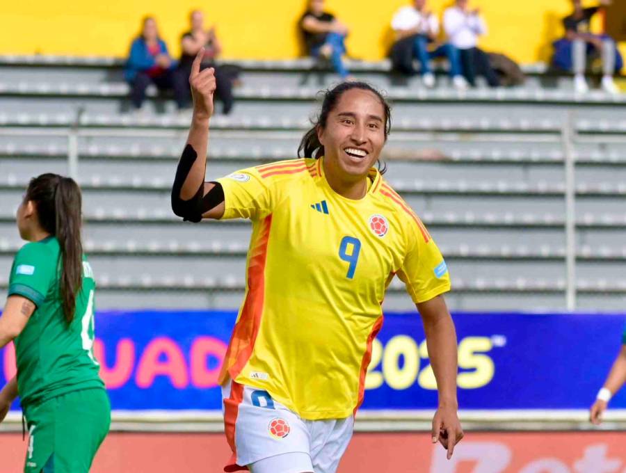 La delantera Mayra Ramírez es una de las figuras que tiene la Selección Colombia femenina en la Copa América en Ecuador. FOTO CORTESÍA FCF 