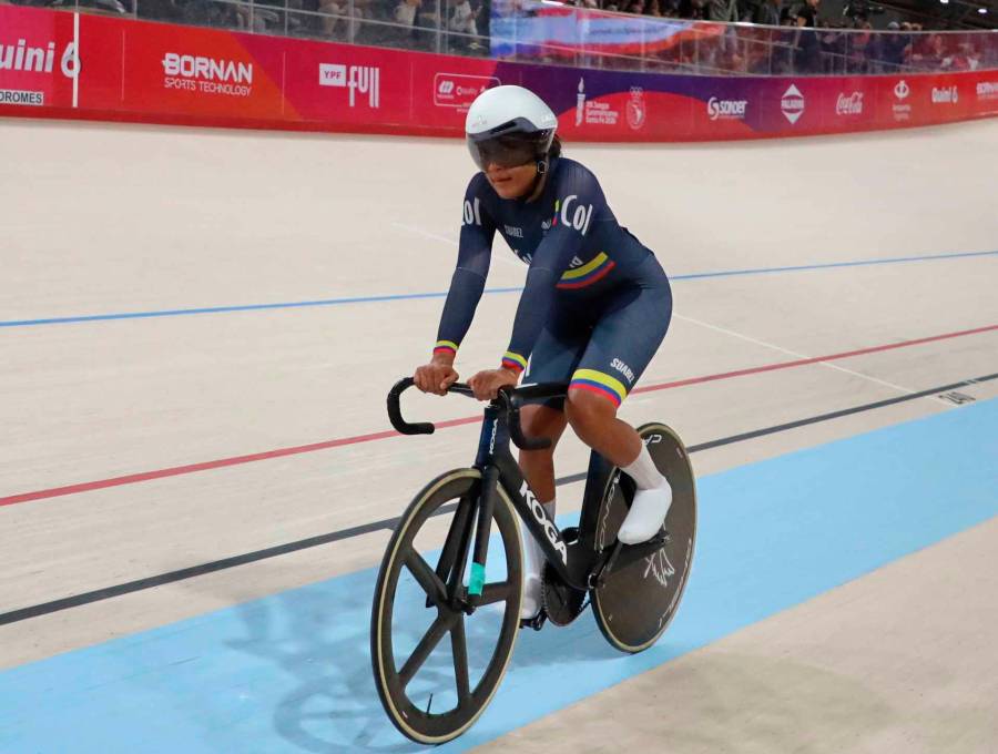La ciclista antioqueña Stefanny Cuadrado fue una de las figuras de Colombia en los Juegos Suramericanos de Argentina. FOTO CORTESÍA COC