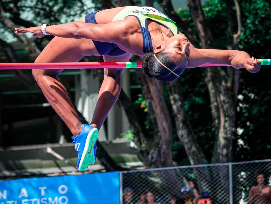 La antioqueña María Fernanda Murillo, quien ahora compite por Bogotá, se quedó con el oro en la prueba del heptatlón en el Campeonato Panamericano. FOTO: CORTESÍA. 