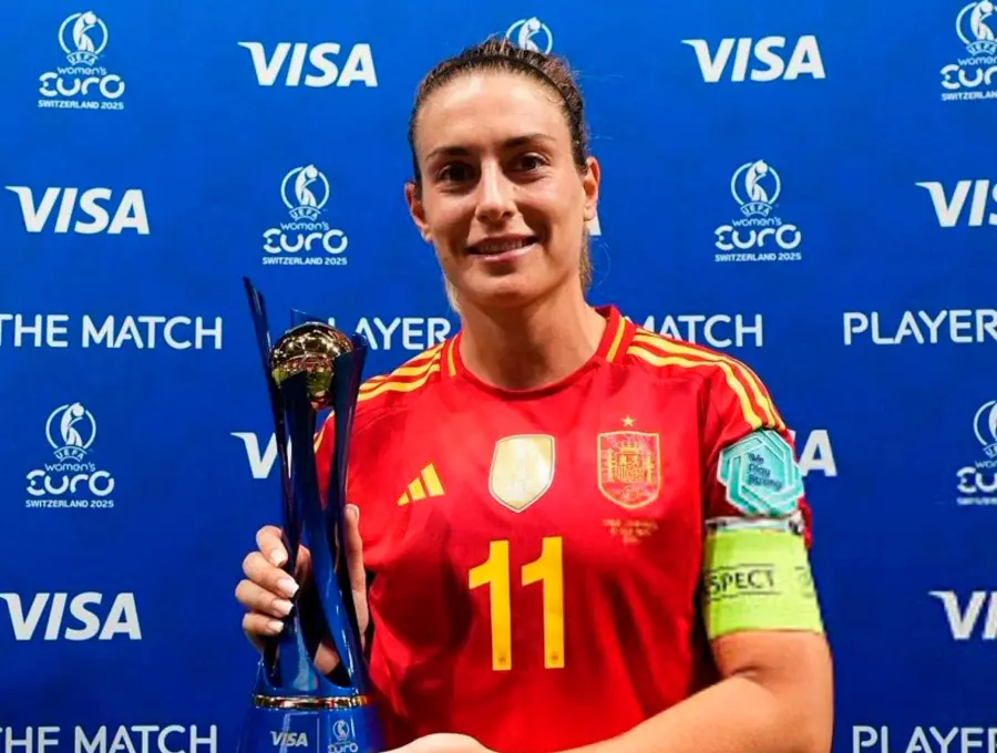 La jugadora española Alexia Putellas, ganadora de dos Balones de Oro (2021 y 2022), fue la figura de su país en el triunfo ante Portugal en la Eurocopa femenina. FOTO TOMADA X