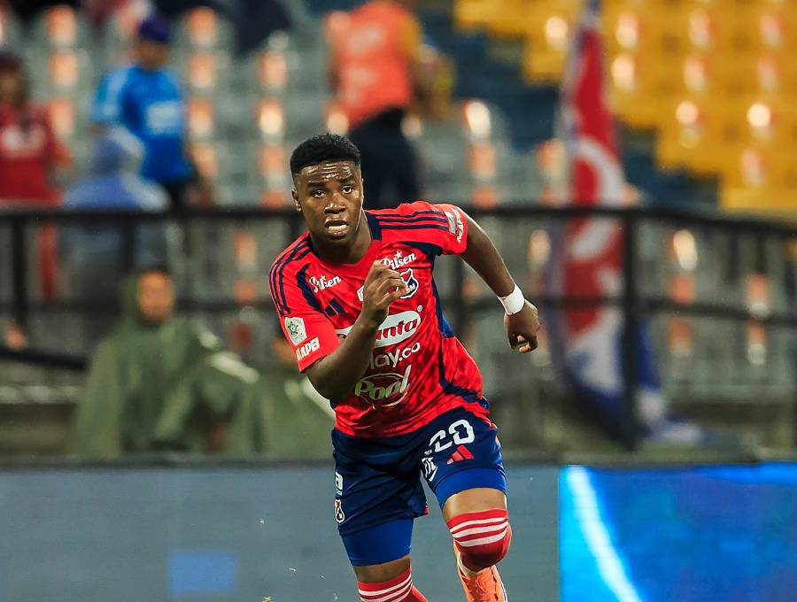 El futbolista Jhon Edwin Montaño es el goleador del Medellín en el segundo semestre del 2026. Foto: Camilo Suárez