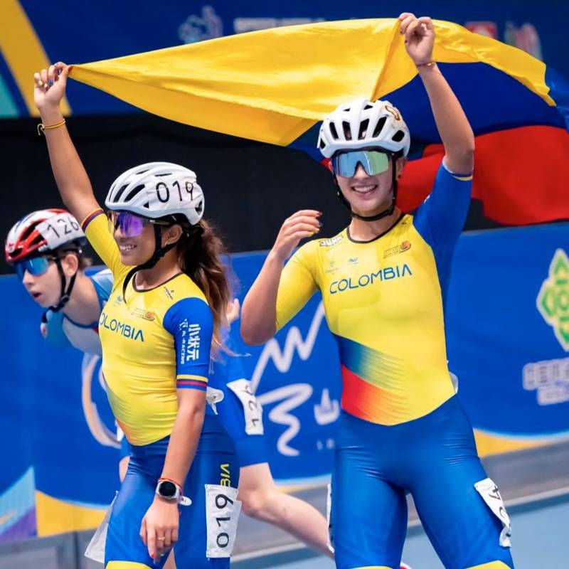 Las juveniles mostraron gran destreza durante las pruebas de pista. FOTO: Tomada de redes @worldskateofficial