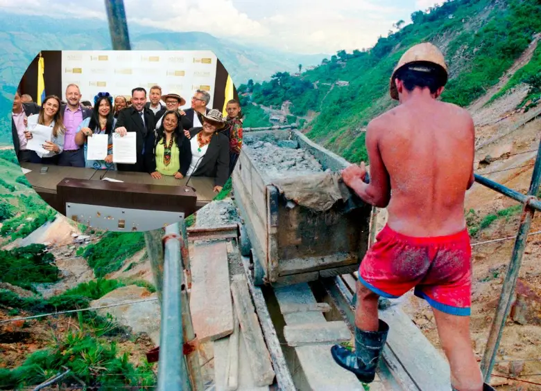 Gobierno presentó la nueva ley minera. FOTO EL COLOMBIANO.