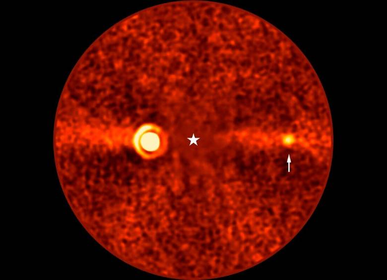 Imagen obtenida con el VLT del exoplaneta Beta Pictoris d (Crédito: ESO/B. Sutlieff, M. Bonse et al.). FOTO Europa Press / Congreso de los Diputados