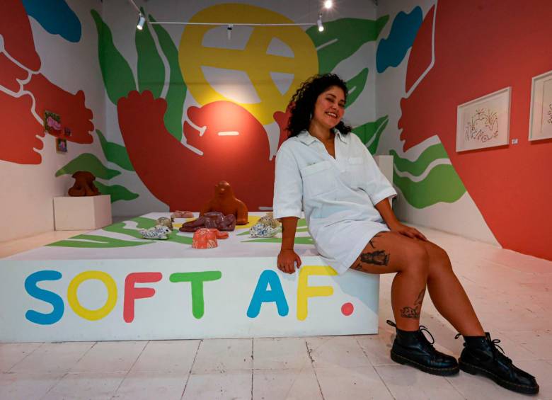 La exposición estará abierta hasta el sábado en la galería Base (Calle 35 N.50-21). FOTO Manuel Saldarriaga.