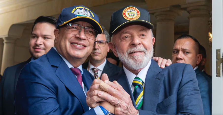 Gustavo Petro Urrego y Luiz Inácio Lula da Silva. Foto: Presidencia de Colombia 