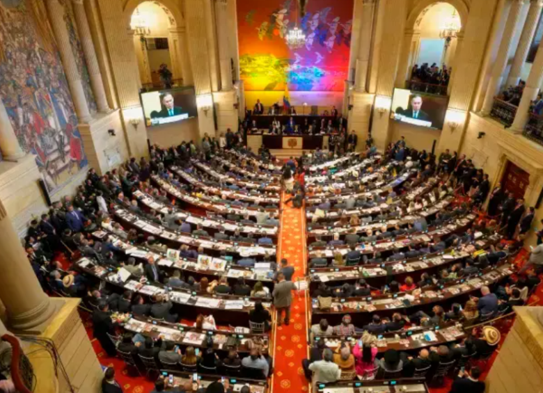 Congreso de la República en plenaria. Foto: Colprensa