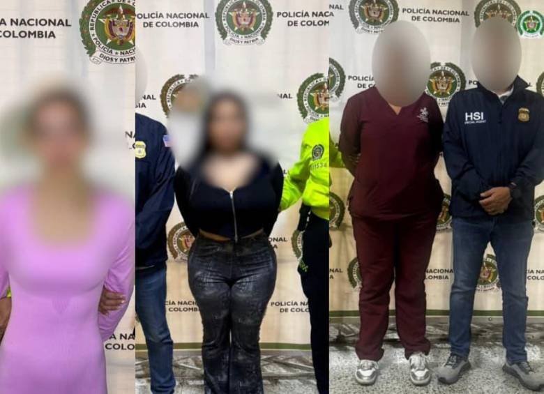 Capturaron a siete personas, quienes contactaban a las víctimas dentro de su propio entorno familiar o vecinal y las engañaban para producir contenido explícito que luego era comercializado en Estados Unidos. FOTOS: Fiscalía General de la Nación.