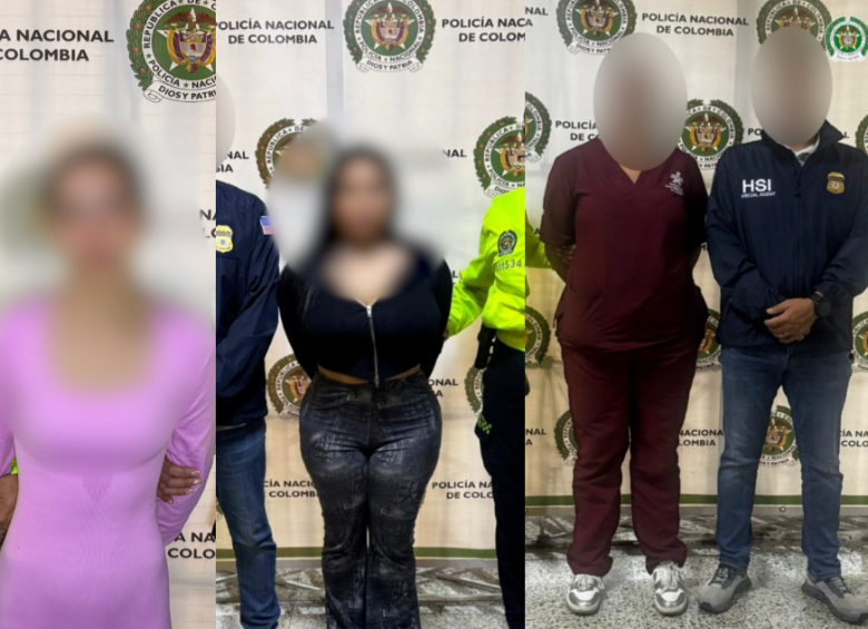Capturaron a siete personas, quienes contactaban a las víctimas dentro de su propio entorno familiar o vecinal y las engañaban para producir contenido explícito que luego era comercializado en Estados Unidos. FOTOS: Fiscalía General de la Nación.
