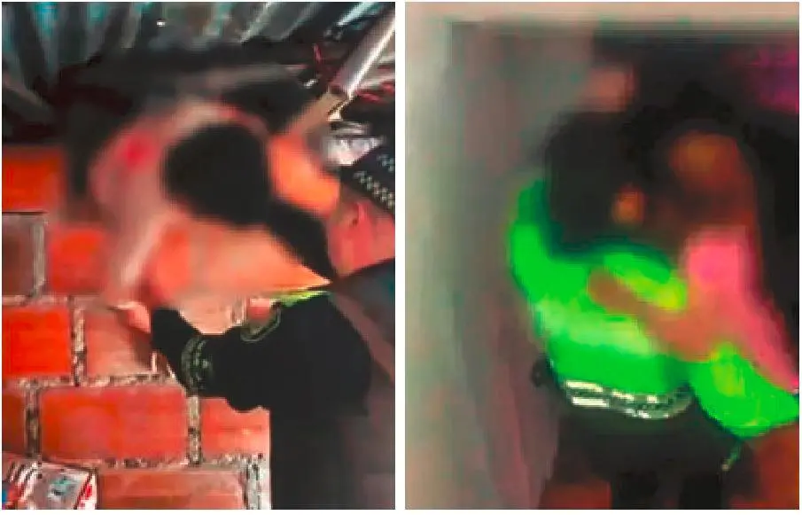 A la izquierda: las autoridades rescatan a dos hermanos abandonados y encadenados en el barrio Popular. A la derecha: una niña de 4 años fue rescatada en una casa de Laureles.<b><span class="mln_uppercase_mln"> </span></b>FOTO<b><span class="mln_uppercase_mln"> CORTESÍA - POLICÍA METROPOLITANA</span></b>