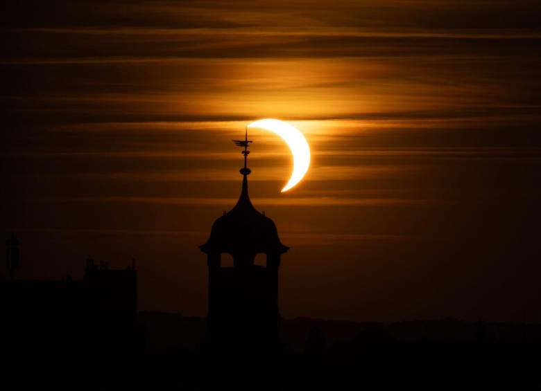 El eclipse total atravesó España en diagonal desde el noroeste atlántico hasta las Baleares, donde desapareció alrededor de las 6:30 p.m. hora GMT. FOTO GETTY