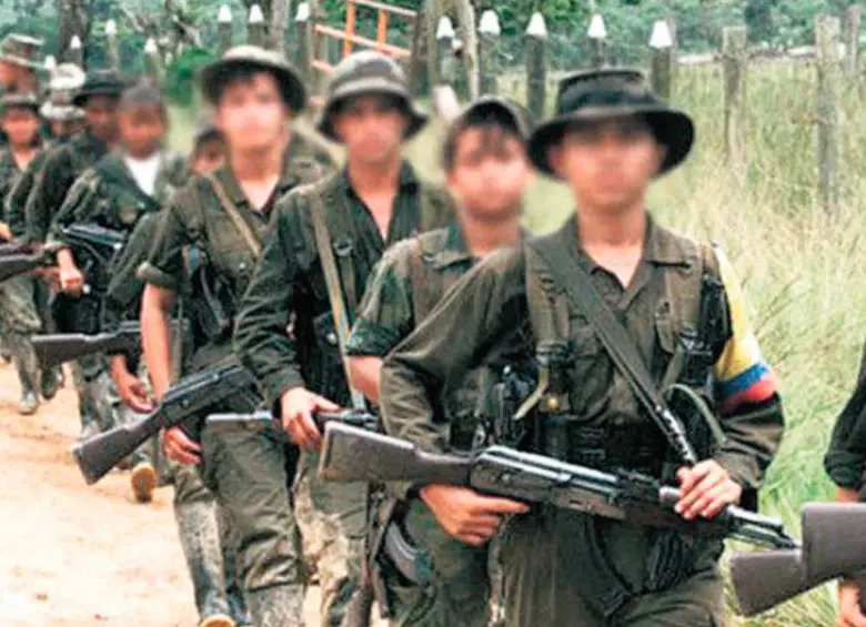 Reclutamiento de niños y niñas para la guerra. Foto: Colprensa
