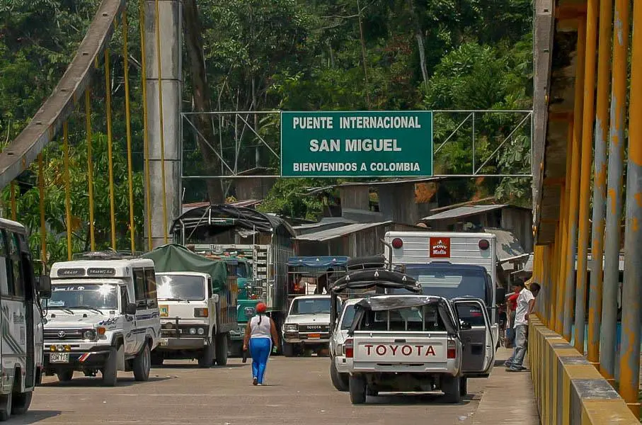 La frontera entre Colombia y Ecuador se ha convertido en un foco de alta presión comercial y logística. Foto: El Colombiano