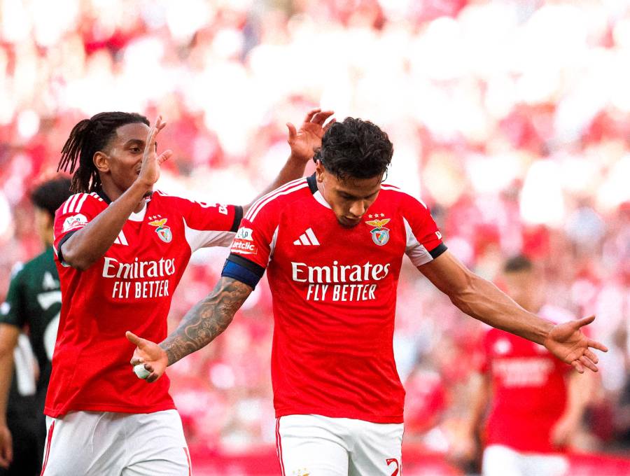 Richard Ríos guió al Benfica a una nueva victoria en la liga de Portugal. FOTO @SLBenfica