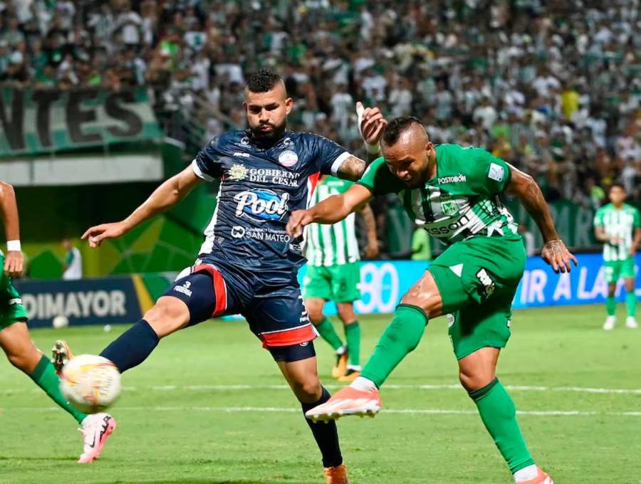 Andrés Sarmiento fue el hombre que abrió el marcador en Valledupar cuando solo iban cinco minutos de juego. Es otro de los futbolistas que ha mejorado su nivel con la llegada de Lucas González. <span class="mln_uppercase_mln">FOTO</span><b><span class="mln_uppercase_mln"> cortesía el pilón</span></b>