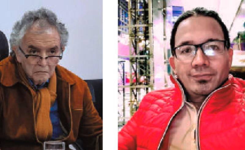 Con Jorge Lemus (izquierda) y Wilmar Mejía el Gobierno Nacional ha repetido una estrategia burocrática: rotarlos entre cargos directivos de la DNI y la UIAF, al parecer buscando protegerlos de los escándalos en los que están implicados. FOTOS Capturas de video Y REDES SOCIALES