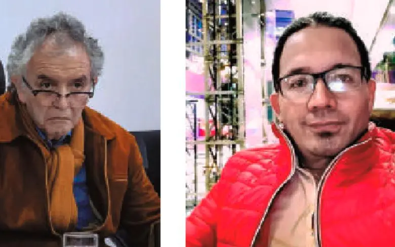 Con Jorge Lemus (izquierda) y Wilmar Mejía el Gobierno Nacional ha repetido una estrategia burocrática: rotarlos entre cargos directivos de la DNI y la UIAF, al parecer buscando protegerlos de los escándalos en los que están implicados. FOTOS Capturas de video Y REDES SOCIALES