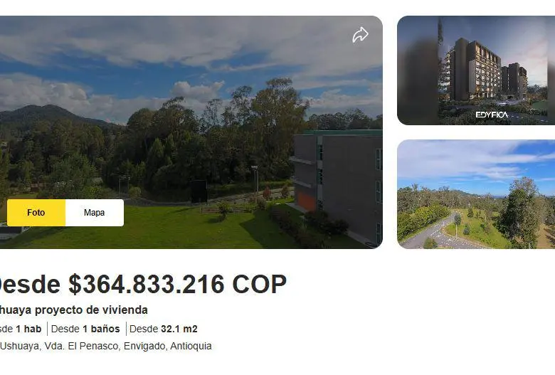En la web de un grupo financiero, el proyecto Ushuaya aparece reseñado como “de vivienda”.