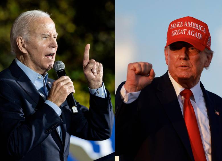 El presidente Joe Biden y su rival Donald Trump buscan mayorías para Demócratas y Republicanos, respectivamente. FOTO getty