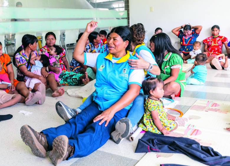 Dilia nació en el Chocó, en la comunidad embera dobidá. Salió de su pueblo siendo niña, enviada por su padre para que pudiera estudiar. FOTO Camilo Suárez. 