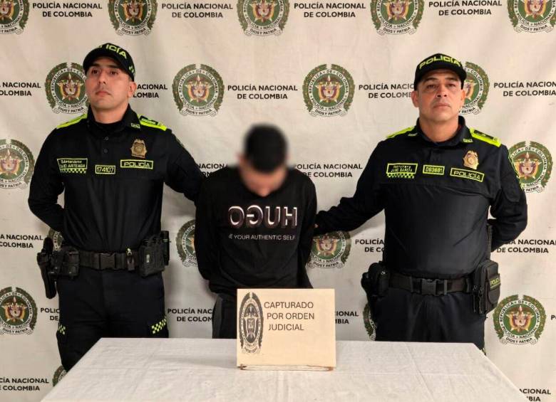 Alias Chamaco está condenado a 144 meses de cárcel por homicidio agravado, hurto calificado y agravado, y fabricación, tráfico o porte de armas de fuego. FOTO: POLICÍA