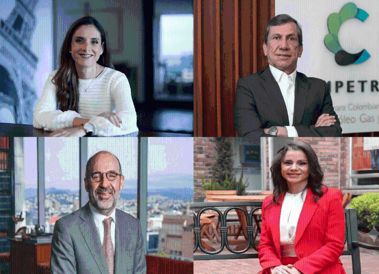 Los gremios consideran prioritario fortalecer la seguridad energética y recuperar la confianza de los inversionistas. En la foto: Nelson Castañeda, presidente ejecutivo de Campetrol, Natalia Gutiérrez (Acolgen), Camilo Sánchez, Andesco, Luz Stella Murgas Maya (Naturgas). FOTOS CORTESÍA