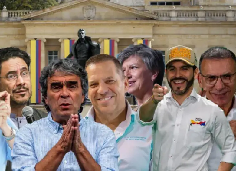 Candidatos que llegan a primera vuelta presidencial el próximo 31 de mayo. Fotos: Colprensa y EL COLOMBIANO.