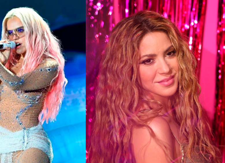 Karol G y Shakira, cuentan con siete nominaciones cada una, para los Premios Grammy 2023. Foto Getty.