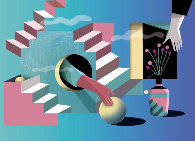 Los mundos pararelos nos han atraído siempre, por eso también leemos y vemos películas. Ilustración: Elena Ospina.