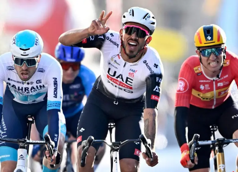 Molano, oriundo de Paipa, buscará recuperar protagonismo en las llegadas masivas y ampliar su palmarés en el máximo nivel del ciclismo mundial. FOTO X-UAE