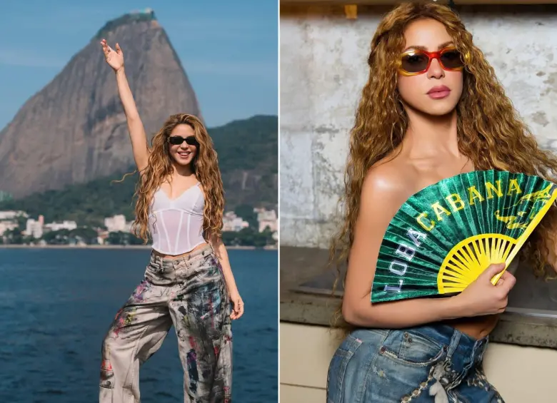 Shakira en Brasil previo a su concierto gratuito en Río de Janeiro. Fotos: Instagram @Shakira