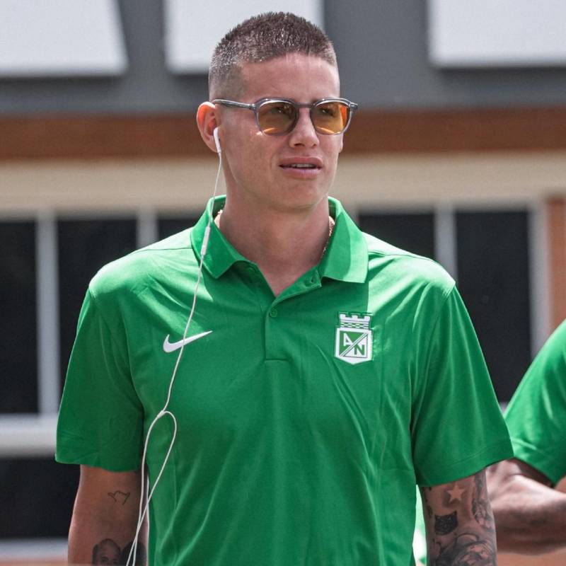 James Rodríguez podría disputar este miércoles sus primeros minutos oficiales con Atlético Nacional. FOTO: X-ATLÉTICO NACIONAL