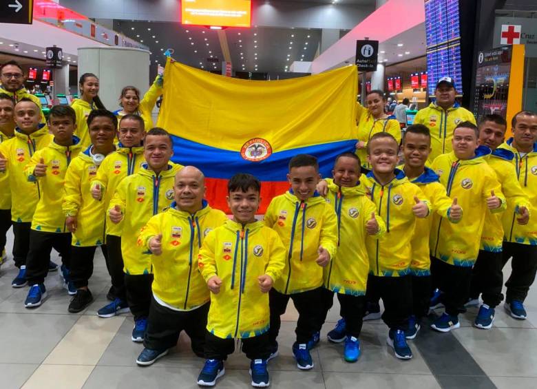 El equipo colombiano llegó a los cuartos de final de la Copa América del deporte que se jugó en mayo de 2022 en Lima, Perú. FOTO: CORTESÍA SELECCIÓN COLOMBIA DE FÚTBOL DE TALLA BAJA 