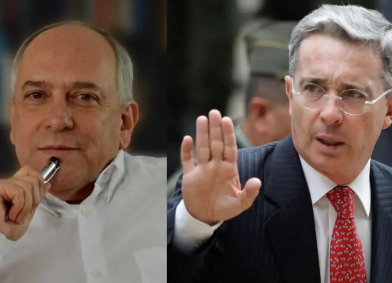 José Obdulio Gaviria y Álvaro Uribe Vélez, expresidente. Fotos: Centro Democrático y Colprensa
